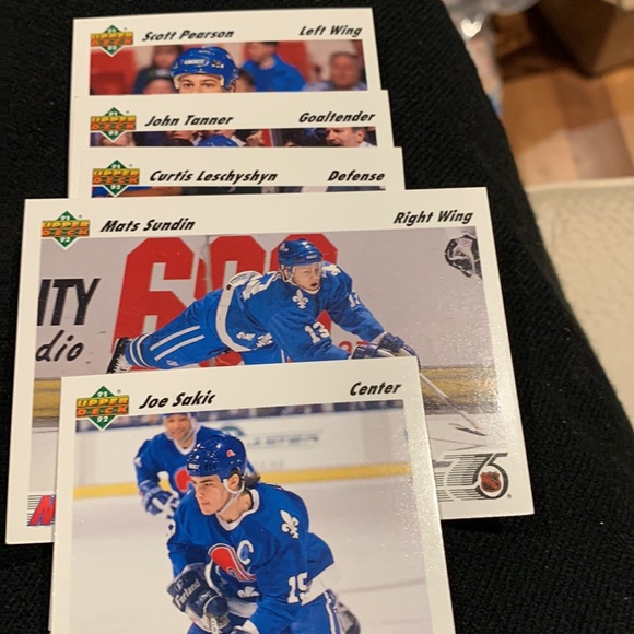Guy lafleur Quebec nordiques 1991-92 upper deck cards. New pkg. 22 cards - Picture 6 of 7